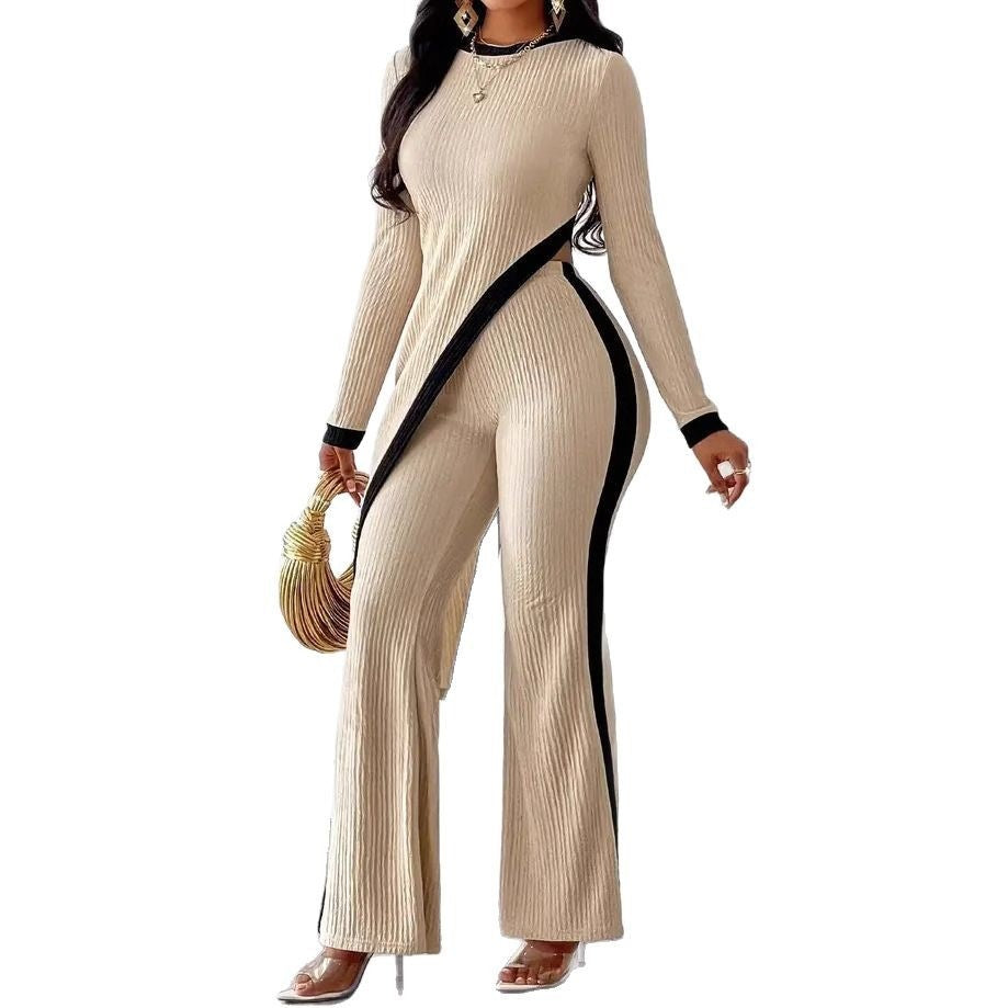 Womens Color Block Knit Casual wear
