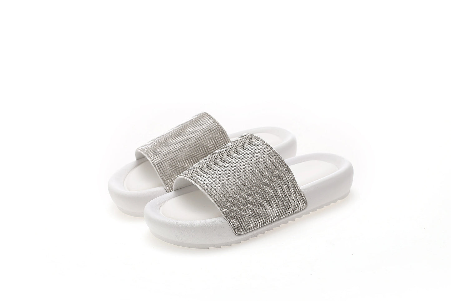 Outdoor Bling Decoration Flat Women Sandals Outdoor Slides Slippers for Ladies Women Flat Sandals
