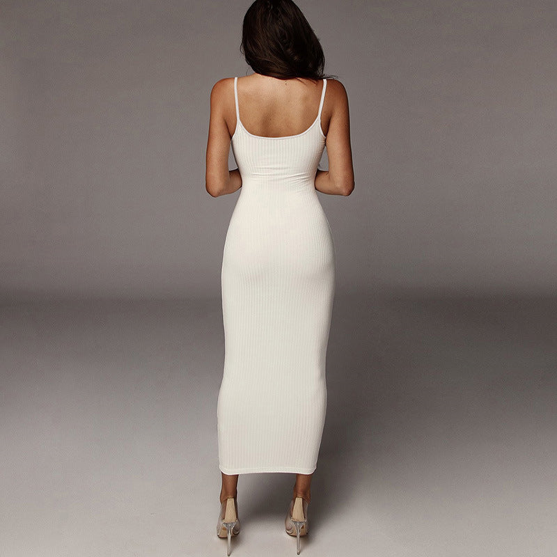 Color-Blocking Spaghetti Strap Dress for Women