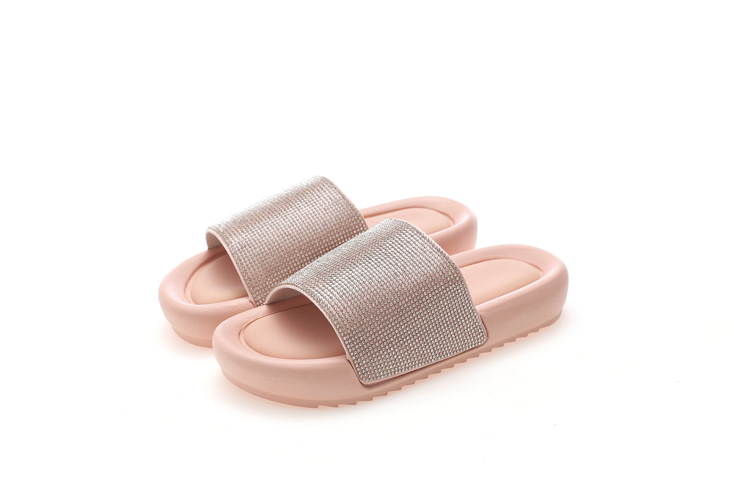 Outdoor Bling Decoration Flat Women Sandals Outdoor Slides Slippers for Ladies Women Flat Sandals