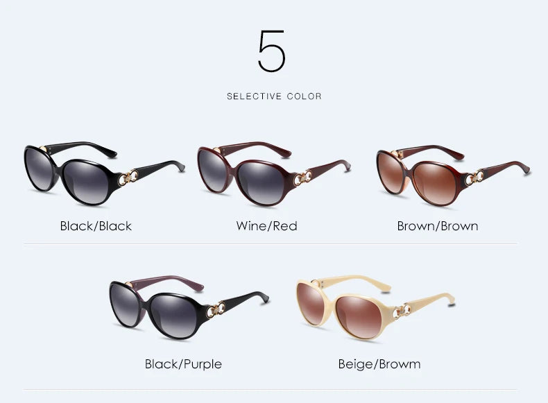 YUNSIYIXING Women's Polarized Sunglasses Classic Luxury Sun Glasses For Women Fashion Driving Eyewear UV400 Lunettes De Soleil