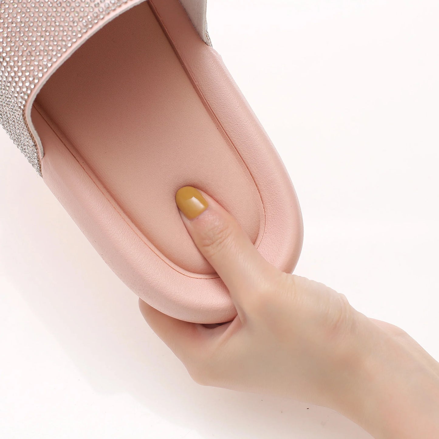 Outdoor Bling Decoration Flat Women Sandals Outdoor Slides Slippers for Ladies Women Flat Sandals