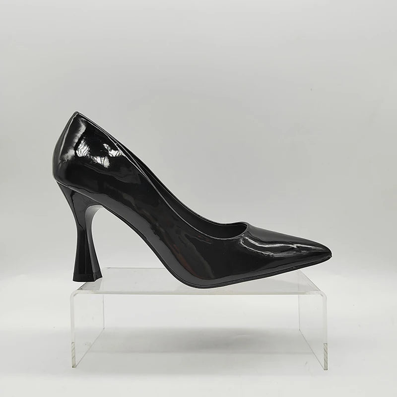Women Singer Shoes Ladies Pointed Closed Toe Stiletto Heel