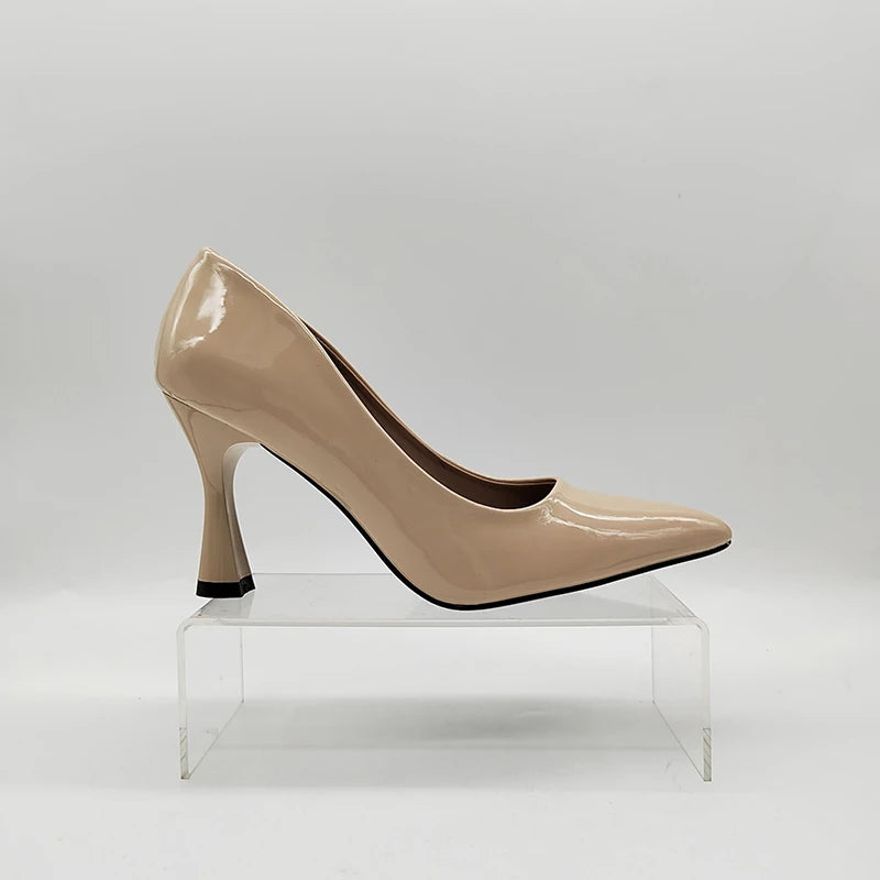 Women Singer Shoes Ladies Pointed Closed Toe Stiletto Heel