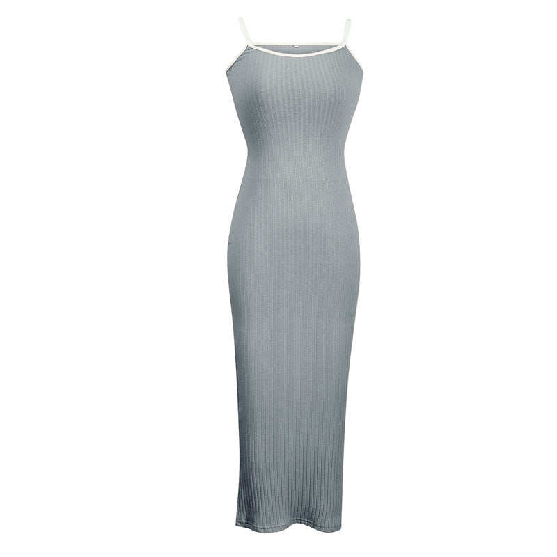 Color-Blocking Spaghetti Strap Dress for Women