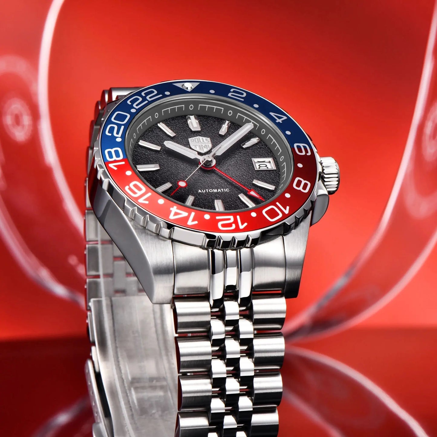 2026 New Rollstimi Diving GMT Mens Watches AR  Sapphire crystal Luxury Automatic Watch For Men Stainless steel Mechancial Watch