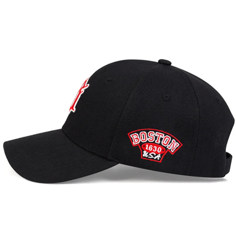 Unisex B letter Embroidery Baseball Caps Spring and Autumn Outdoor Adjustable Casual Hats Sunscreen Hat Sports Cap
