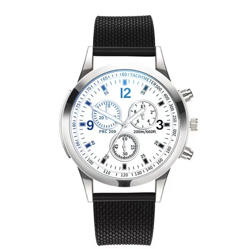 Casual Stainless Steel Mesh Belt Watches for Men Simple Round Dial Quartz Mens Watch Business Wristwatch Часы Мужские Наручные