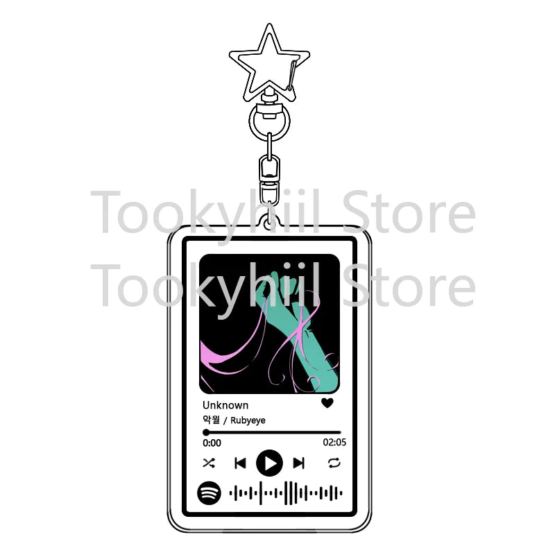Popular 26 Songs Alien Stage Music Keychain Original Soundtrack LUKA Women Accessory Bag Pendant Playlist Code KeyIng Fans Gift