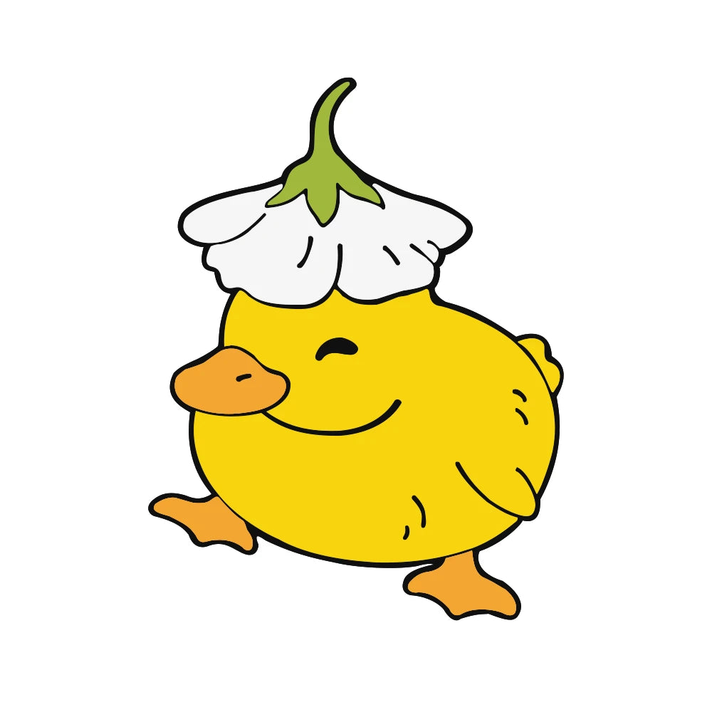 Funny Untitled Goose Brooch Animal Honk Honk Enamel Pins Cute Cartoon Duck Custom Bag Lapel Badge Jewelry Gifts for Kids Friends