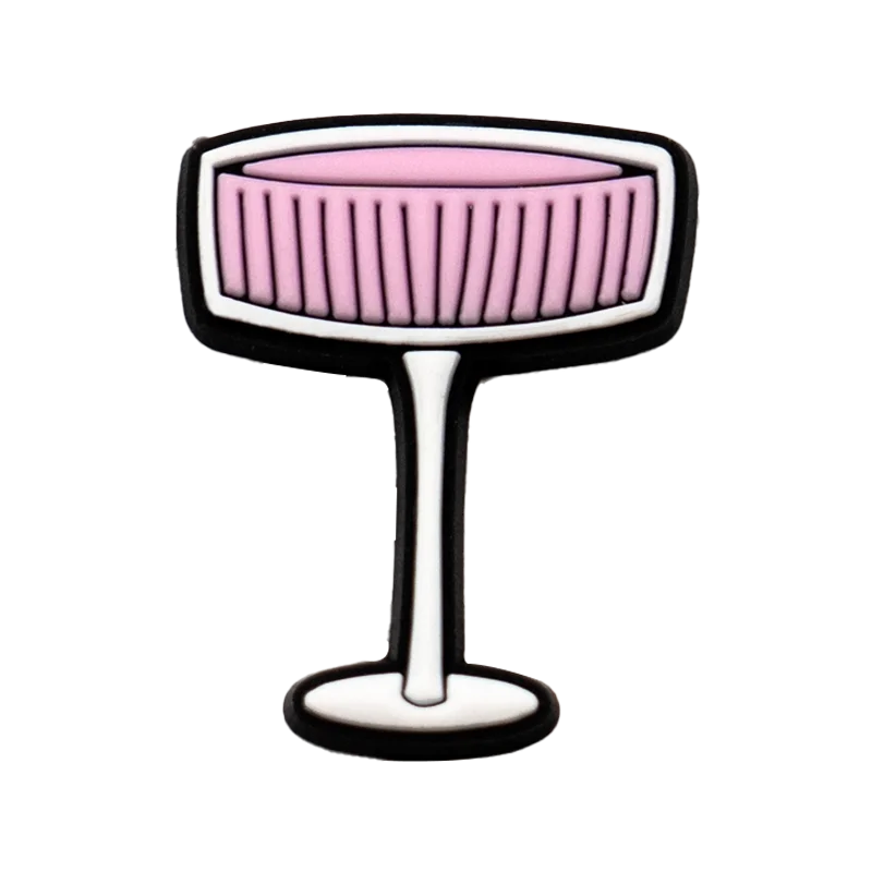 1/25PCS Pink Ballet Shoe Charms Swan Lipstick Perfume Shoe Accessories fit Women Gril Shoe Decoration Pins for Clogs Sneakers