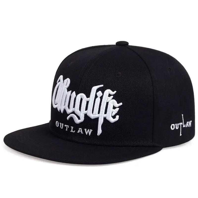 Thuglife Embroidery Hiphop Snapback Hat