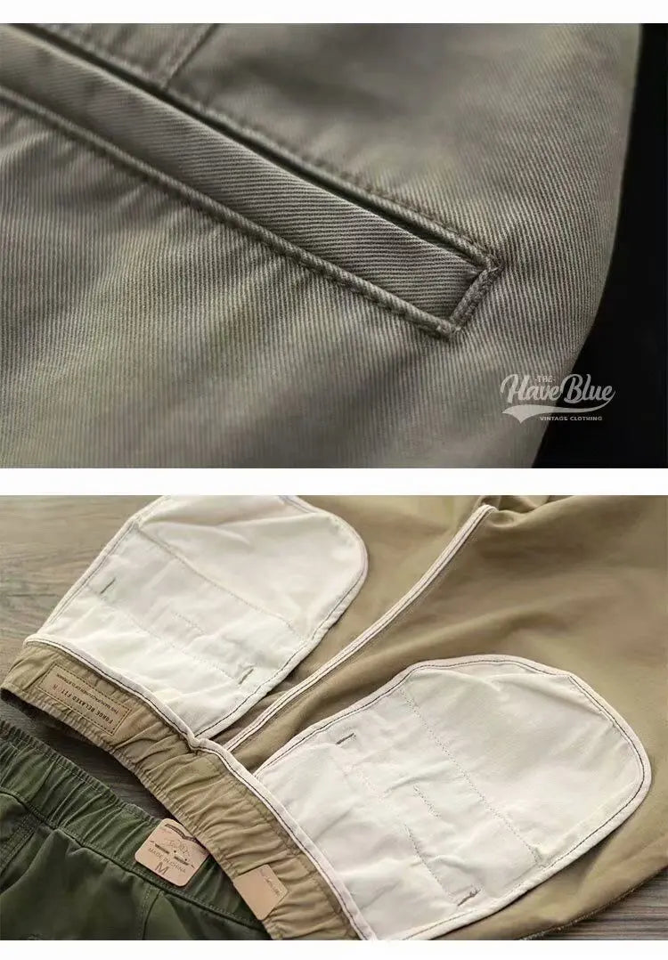 2024 New Summer American Retro Outdoor Hip Hop Men's Fashion Elastic Waist Zipper Minimalist Beach Leisure High Street Shorts