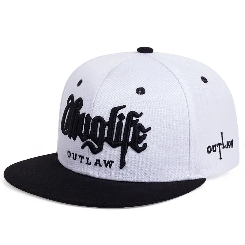 Thuglife Embroidery Hiphop Snapback Hat