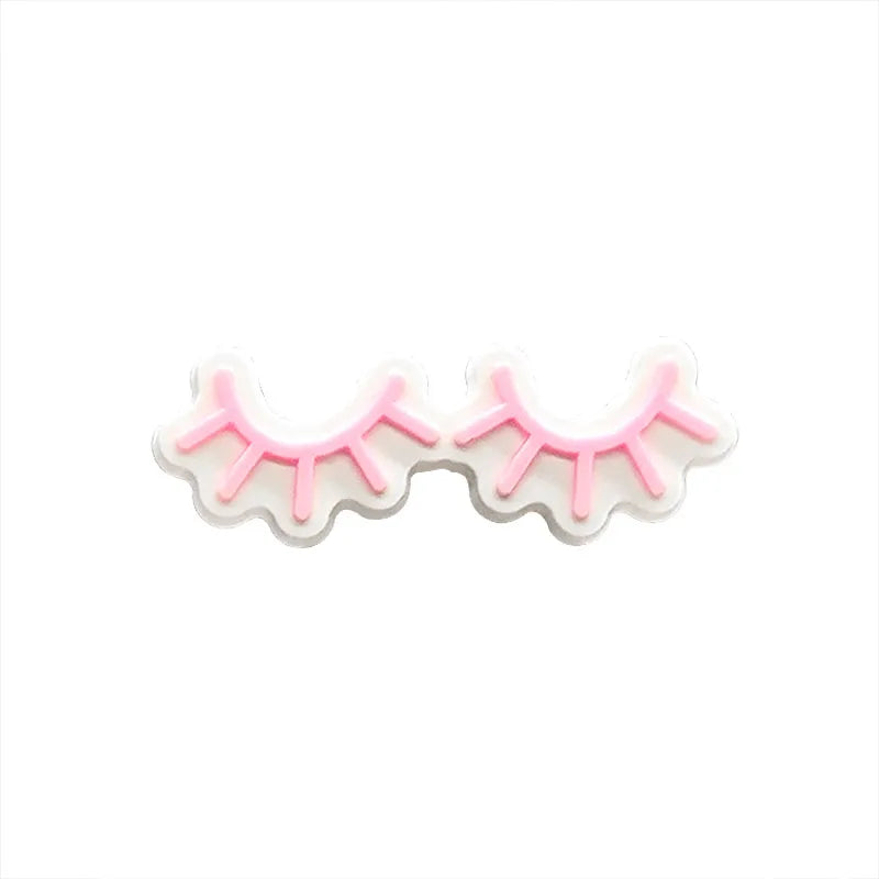 1/25PCS Pink Ballet Shoe Charms Swan Lipstick Perfume Shoe Accessories fit Women Gril Shoe Decoration Pins for Clogs Sneakers