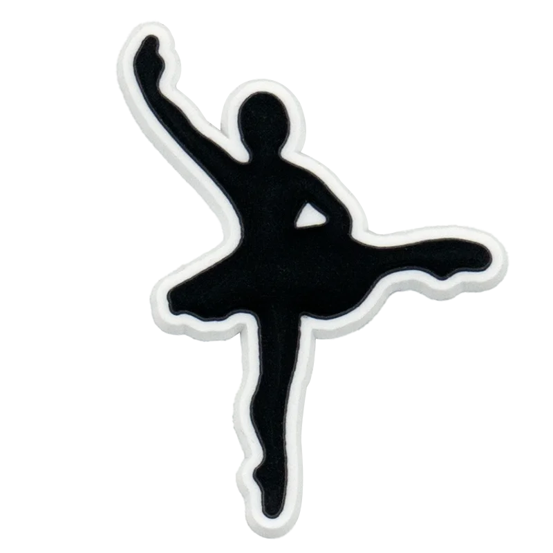 1/25PCS Pink Ballet Shoe Charms Swan Lipstick Perfume Shoe Accessories fit Women Gril Shoe Decoration Pins for Clogs Sneakers