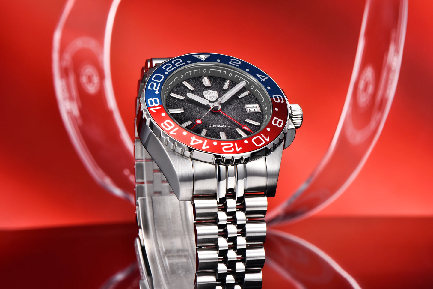 2026 New Rollstimi Diving GMT Mens Watches AR  Sapphire crystal Luxury Automatic Watch For Men Stainless steel Mechancial Watch