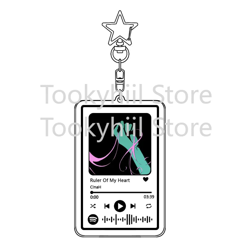 Popular 26 Songs Alien Stage Music Keychain Original Soundtrack LUKA Women Accessory Bag Pendant Playlist Code KeyIng Fans Gift