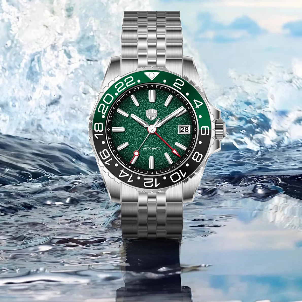 2026 New Rollstimi Diving GMT Mens Watches AR  Sapphire crystal Luxury Automatic Watch For Men Stainless steel Mechancial Watch