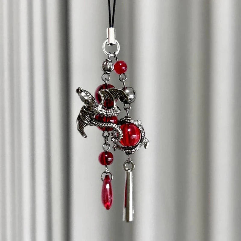 Creative Phone Charms XYun Fashion Trendy Beaded Rabbit Mobile Phone DYM Lanyard Keychain Bag Decoration Pendant Card Book Chain