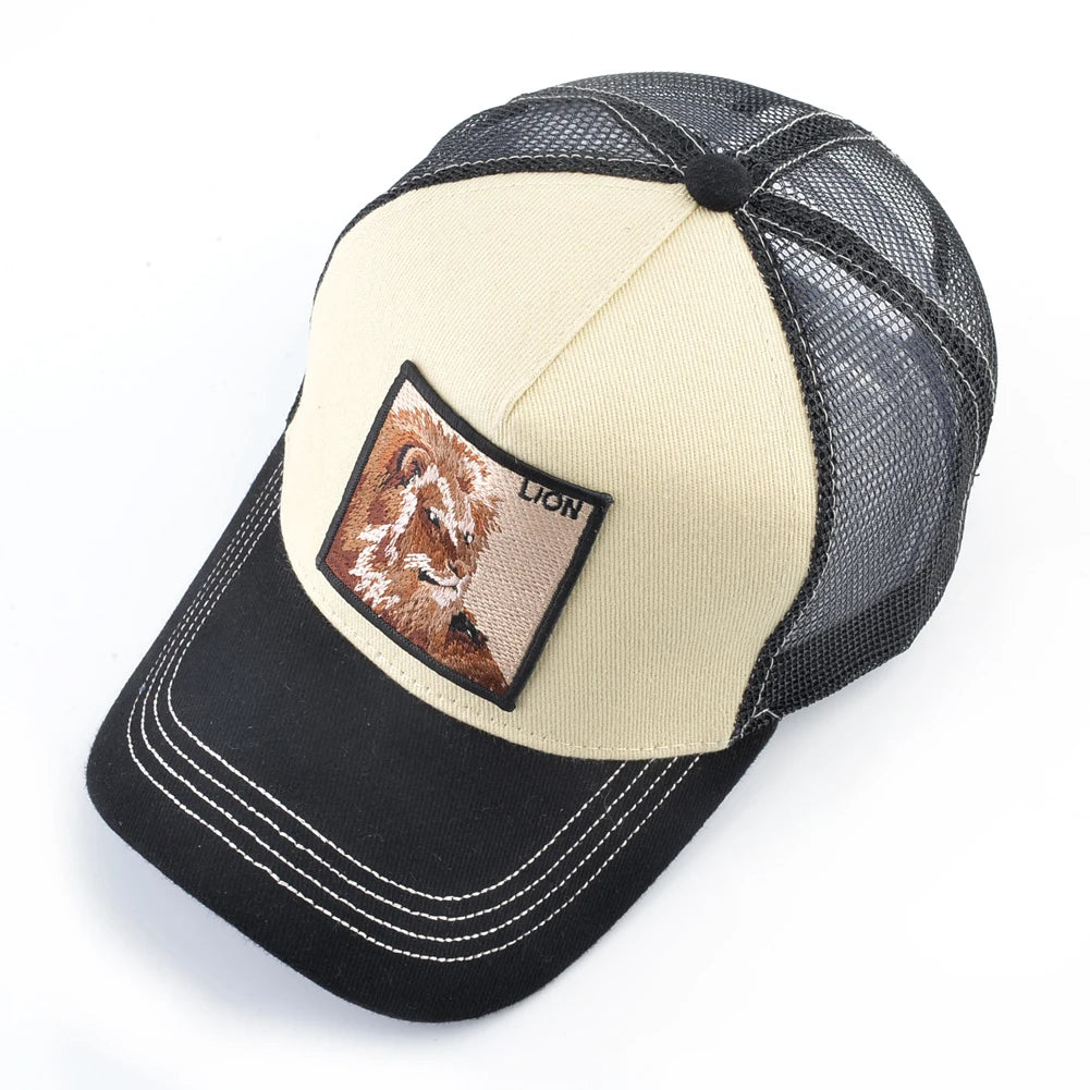 Hip Hop Baseball Cap With Lion Embroidery Patch Snapback Streetwear Trucker Caps Men Women Drake Baseball Hats Four Season Hat