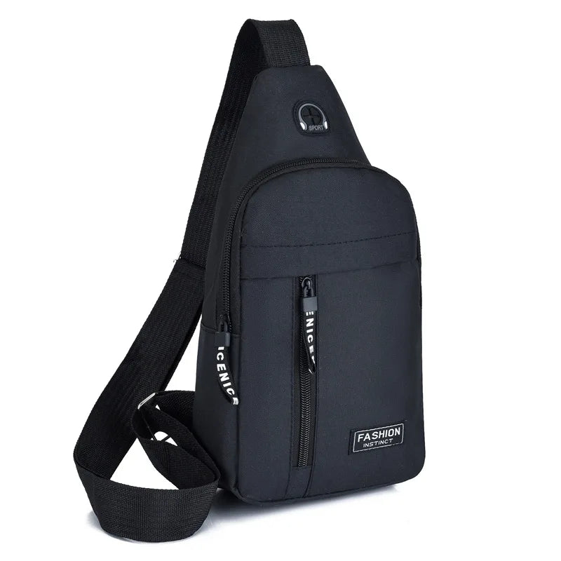 New Chest Bag New Men Simple Nylon Fashion Waterproof One Shoulder Crossbody Bag Multi-functional Men Sling Bag New In