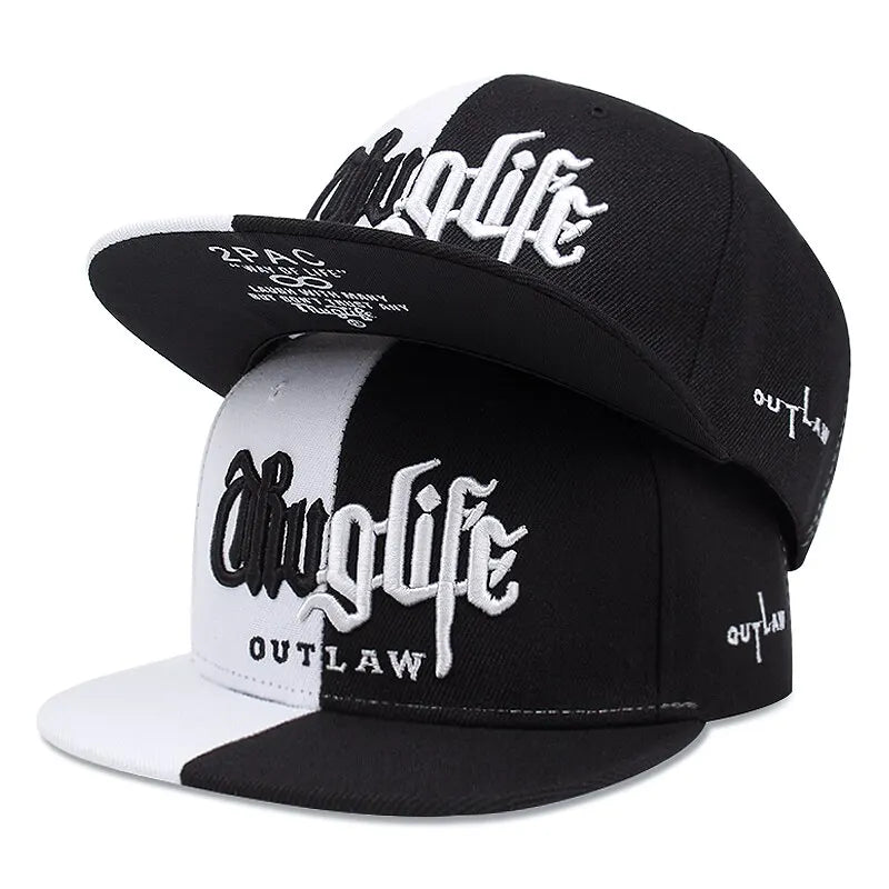 Thuglife Embroidery Hiphop Snapback Hat