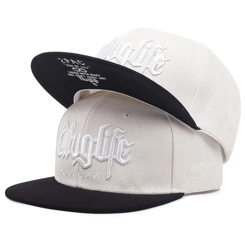 Thuglife Embroidery Hiphop Snapback Hat