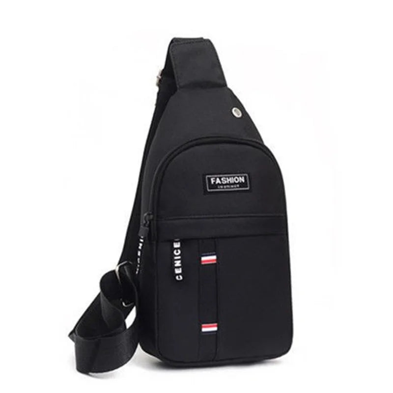 New Chest Bag New Men Simple Nylon Fashion Waterproof One Shoulder Crossbody Bag Multi-functional Men Sling Bag New In