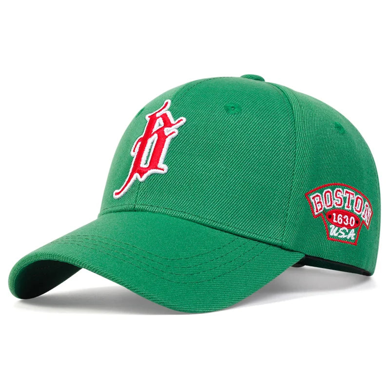Unisex B letter Embroidery Baseball Caps Spring and Autumn Outdoor Adjustable Casual Hats Sunscreen Hat Sports Cap