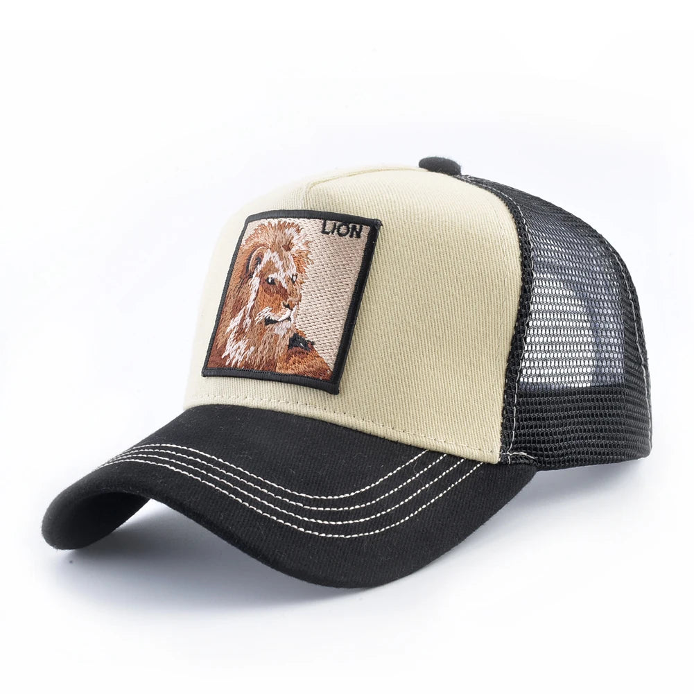 Hip Hop Baseball Cap With Lion Embroidery Patch Snapback Streetwear Trucker Caps Men Women Drake Baseball Hats Four Season Hat