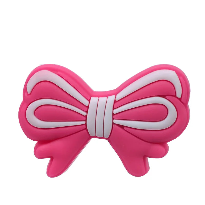1/25PCS Pink Ballet Shoe Charms Swan Lipstick Perfume Shoe Accessories fit Women Gril Shoe Decoration Pins for Clogs Sneakers