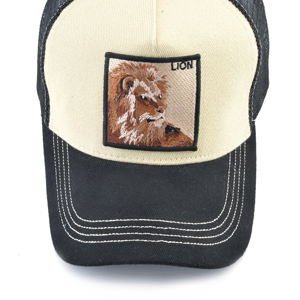 Hip Hop Baseball Cap With Lion Embroidery Patch Snapback Streetwear Trucker Caps Men Women Drake Baseball Hats Four Season Hat