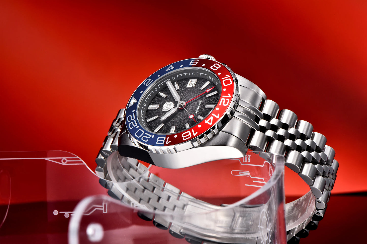 2026 New Rollstimi Diving GMT Mens Watches AR  Sapphire crystal Luxury Automatic Watch For Men Stainless steel Mechancial Watch