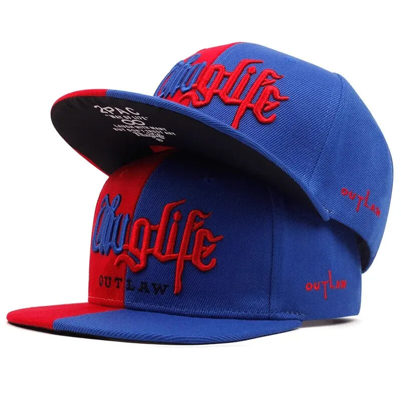 Thuglife Embroidery Hiphop Snapback Hat