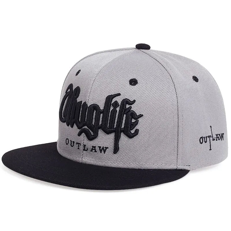 Thuglife Embroidery Hiphop Snapback Hat