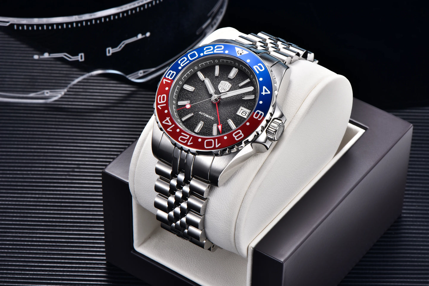 2026 New Rollstimi Diving GMT Mens Watches AR  Sapphire crystal Luxury Automatic Watch For Men Stainless steel Mechancial Watch