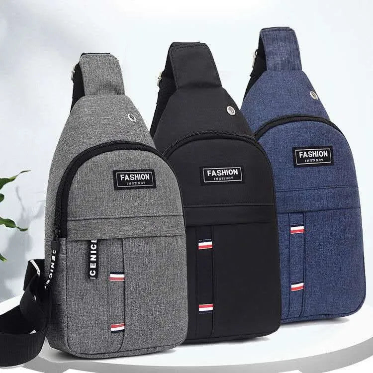 New Chest Bag New Men Simple Nylon Fashion Waterproof One Shoulder Crossbody Bag Multi-functional Men Sling Bag New In
