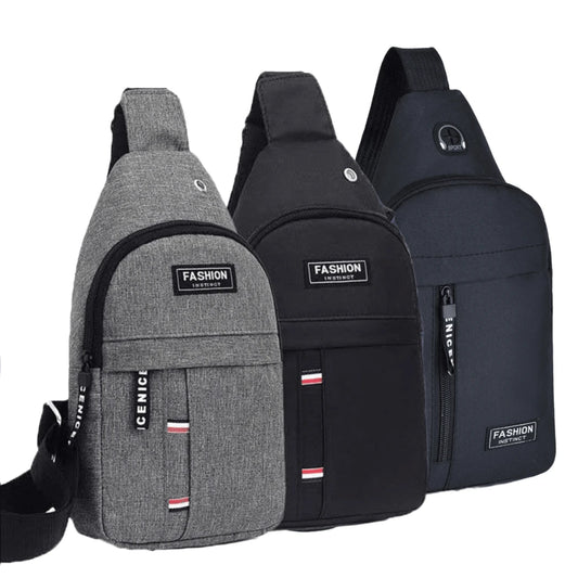 New Chest Bag New Men Simple Nylon Fashion Waterproof One Shoulder Crossbody Bag Multi-functional Men Sling Bag New In