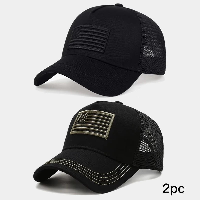 American Flag Camouflage Baseball Capsmen's Summer Hats, Sunscreen Hats, Women's Summer Hats, Popular Tennis Hats