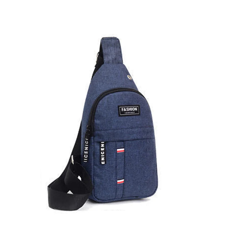 New Chest Bag New Men Simple Nylon Fashion Waterproof One Shoulder Crossbody Bag Multi-functional Men Sling Bag New In