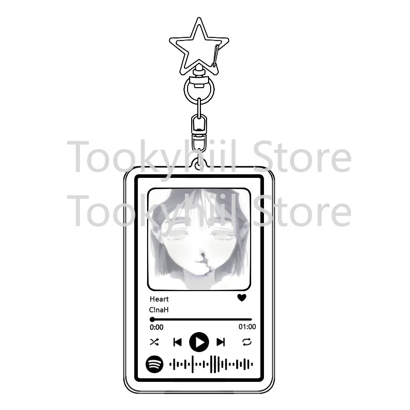 Popular 26 Songs Alien Stage Music Keychain Original Soundtrack LUKA Women Accessory Bag Pendant Playlist Code KeyIng Fans Gift