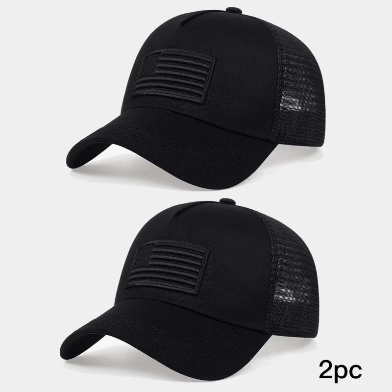American Flag Camouflage Baseball Capsmen's Summer Hats, Sunscreen Hats, Women's Summer Hats, Popular Tennis Hats