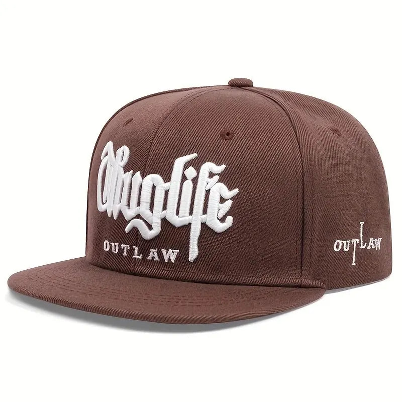 Thuglife Embroidery Hiphop Snapback Hat