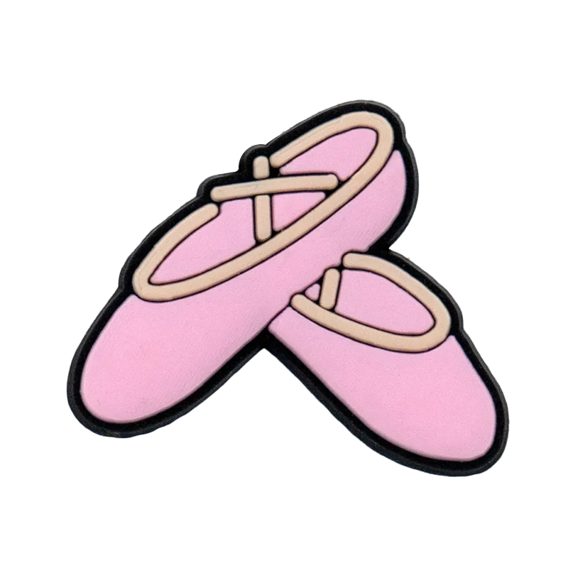 1/25PCS Pink Ballet Shoe Charms Swan Lipstick Perfume Shoe Accessories fit Women Gril Shoe Decoration Pins for Clogs Sneakers