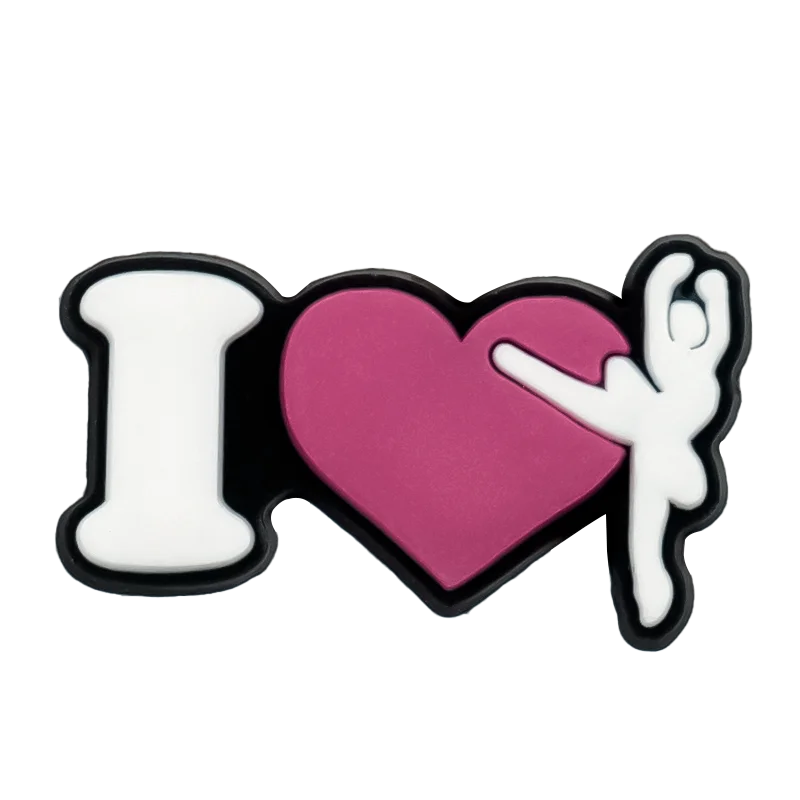 1/25PCS Pink Ballet Shoe Charms Swan Lipstick Perfume Shoe Accessories fit Women Gril Shoe Decoration Pins for Clogs Sneakers