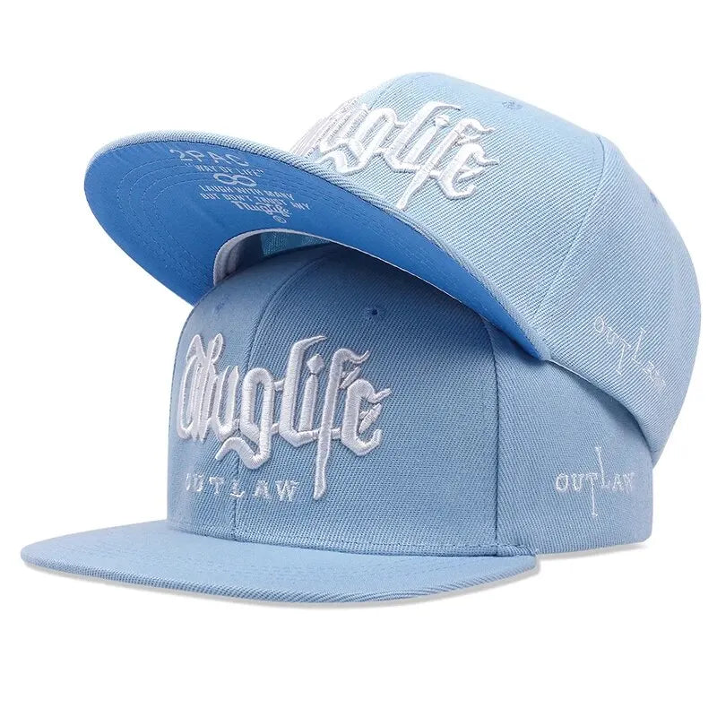 Thuglife Embroidery Hiphop Snapback Hat