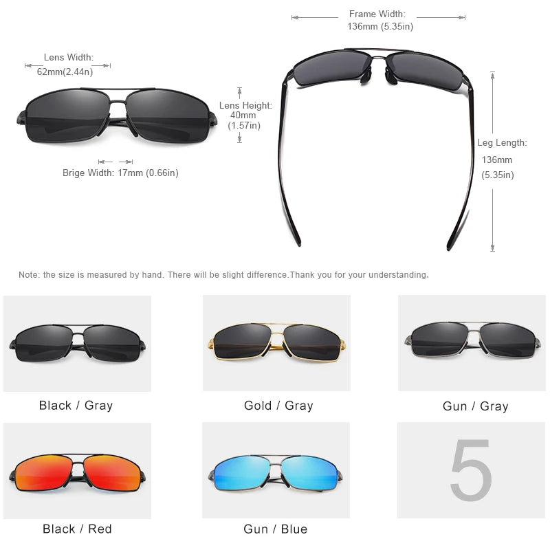 KINGSEVEN Men Polarized Sunglasses Vintage UV400 Optics Eyewear Protection Retro Brand Designer Square Classic Shades Sun glass
