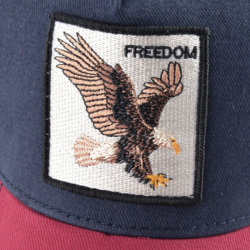 Trucker Caps With Embroidery Goat Patch