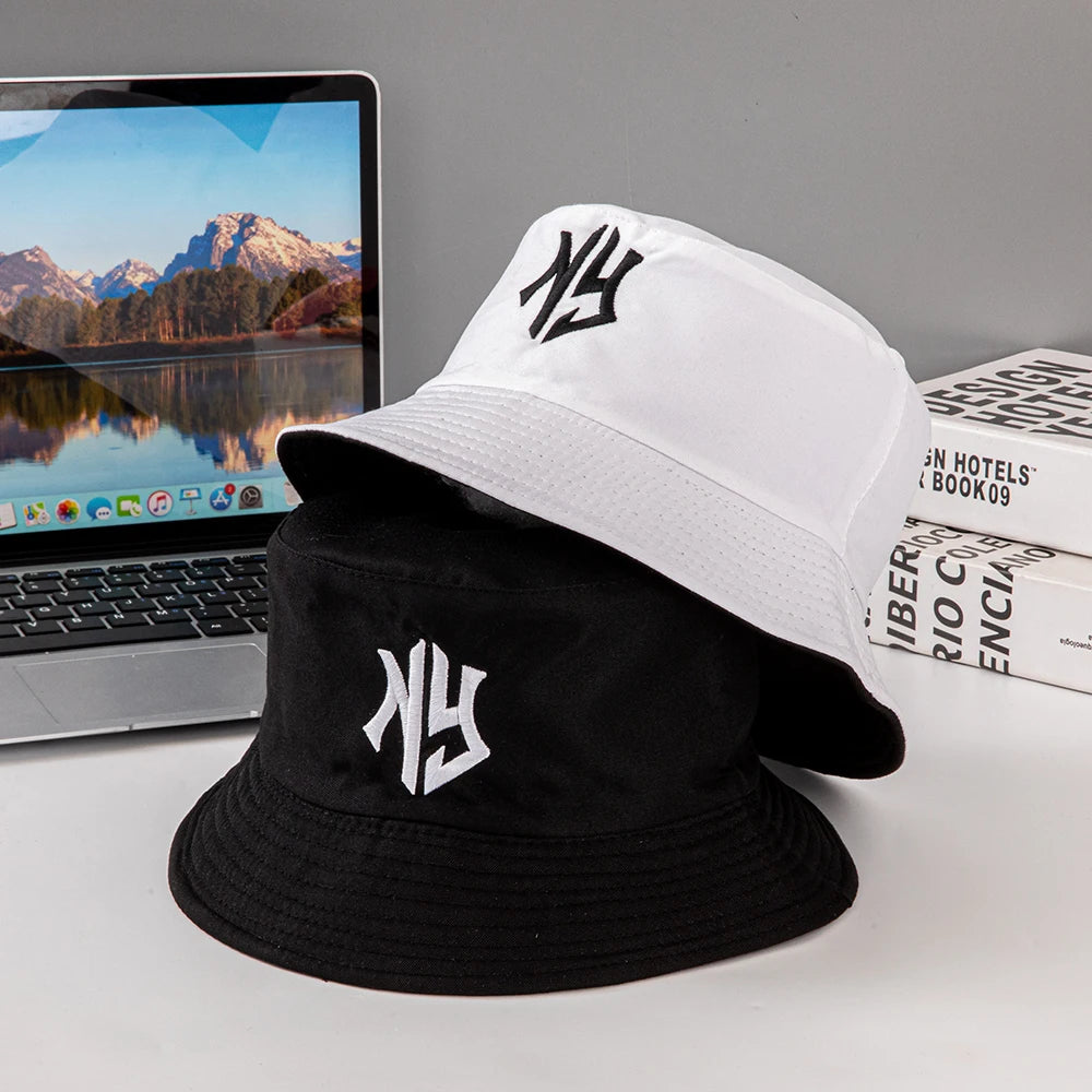 New trendy fisherman hats and sun hats for both men and women, sporty and casual couple hats, large brims for all four seasons i